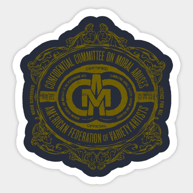 Confidential Committee on Moral Abuses Sticker by MindsparkCreative